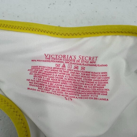 Victoria's Secret 32C/S Hottie Itsy Bikini Set Stripe Push-Up Neon Colorblock - Picture 15 of 15